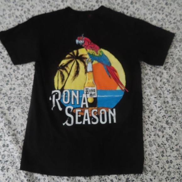 Full Send Tee Rona Season Parrot T-Shirt Black Size S - Picture 3 of 6